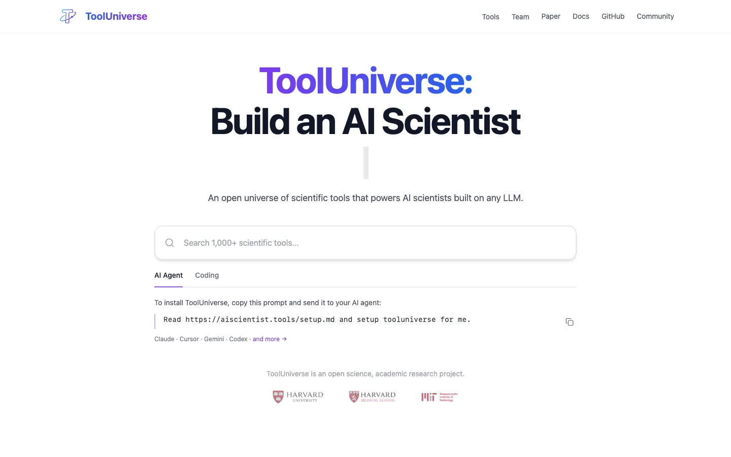 ToolUniverse preview
